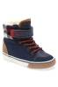 Navy Lace Hi Top (Younger Boys)