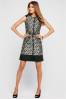Black Geo Jacquard Dress