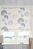 Blue Emily Floral Printed Roman Blind