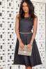 Navy Belted Dress