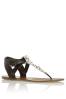 Leather Toe Post Sandals