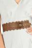 Tan Laser Cut Waist Belt