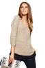 V-Neck Metallic Sweater