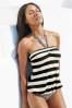 Mixed Stripe Blouson Suit