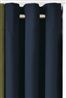 Navy Twill Eyelet Curtains