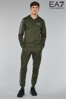 khaki green armani tracksuit