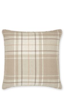 soft cusion woven linen check natural cushions