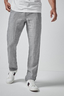 Buy Men's Trousers Linen Casual from the Next UK online shop