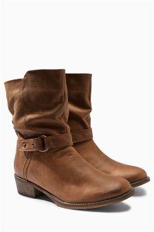 Brown Leather Ankle Boots Ladies - Yu Boots