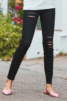 Womens Black Skinny Jeans | Washed Black Skinny Jeans | Next UK