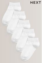 White Trainer Socks Five Pack (Older Girls)