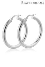 Beaverbrooks Silver Hoop Earrings