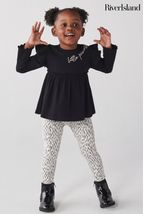 Converse Chuck Taylor Ox Black Stars (Older Girls)