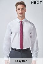 White Poplin Long Sleeve Shirt