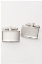 Brush Dome Rectangle Cufflinks