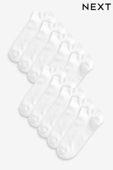 White Trainer Socks Ten Pack